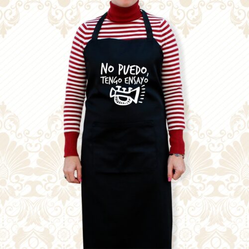 delantal para regalar a cofrades con la frase "tengo ensayo"