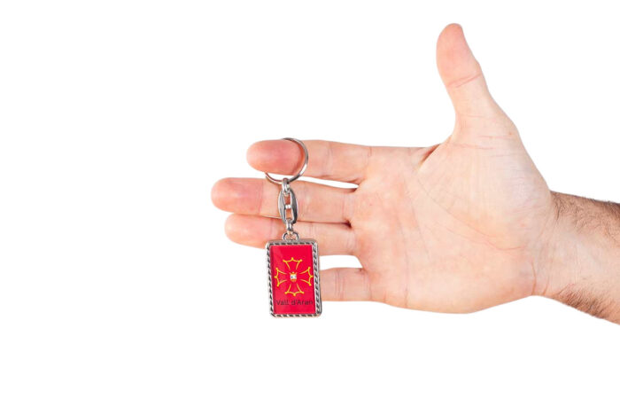 Llavero rectangular metálico "Fleco" - Imagen 2