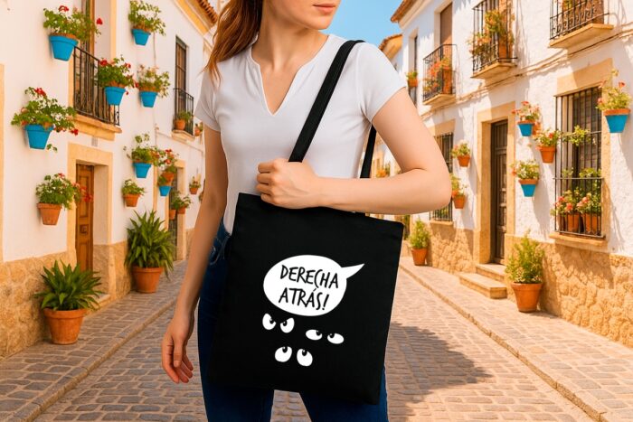 bolsa de tela derecha