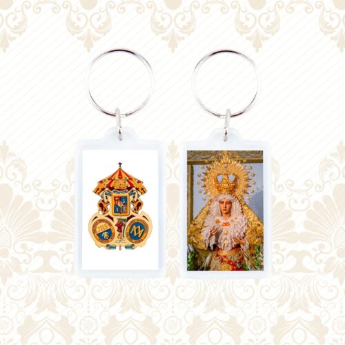 llavero rectangular acrilico