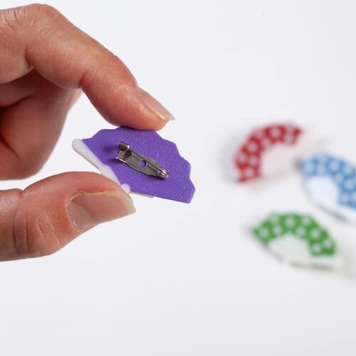 pines de abanicos con lunares