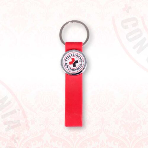 llavero-cuerda-goma-rojo-cofrademania